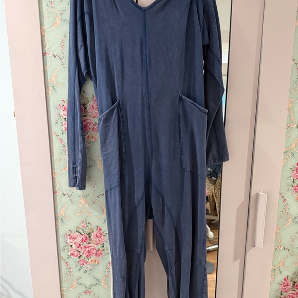 FP Movement by Free People Draped Blue Jumpsuit - Picture 4 of 4